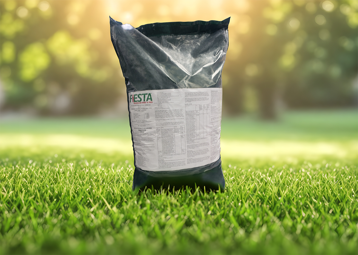 Fiesta 40 lb bag on grass